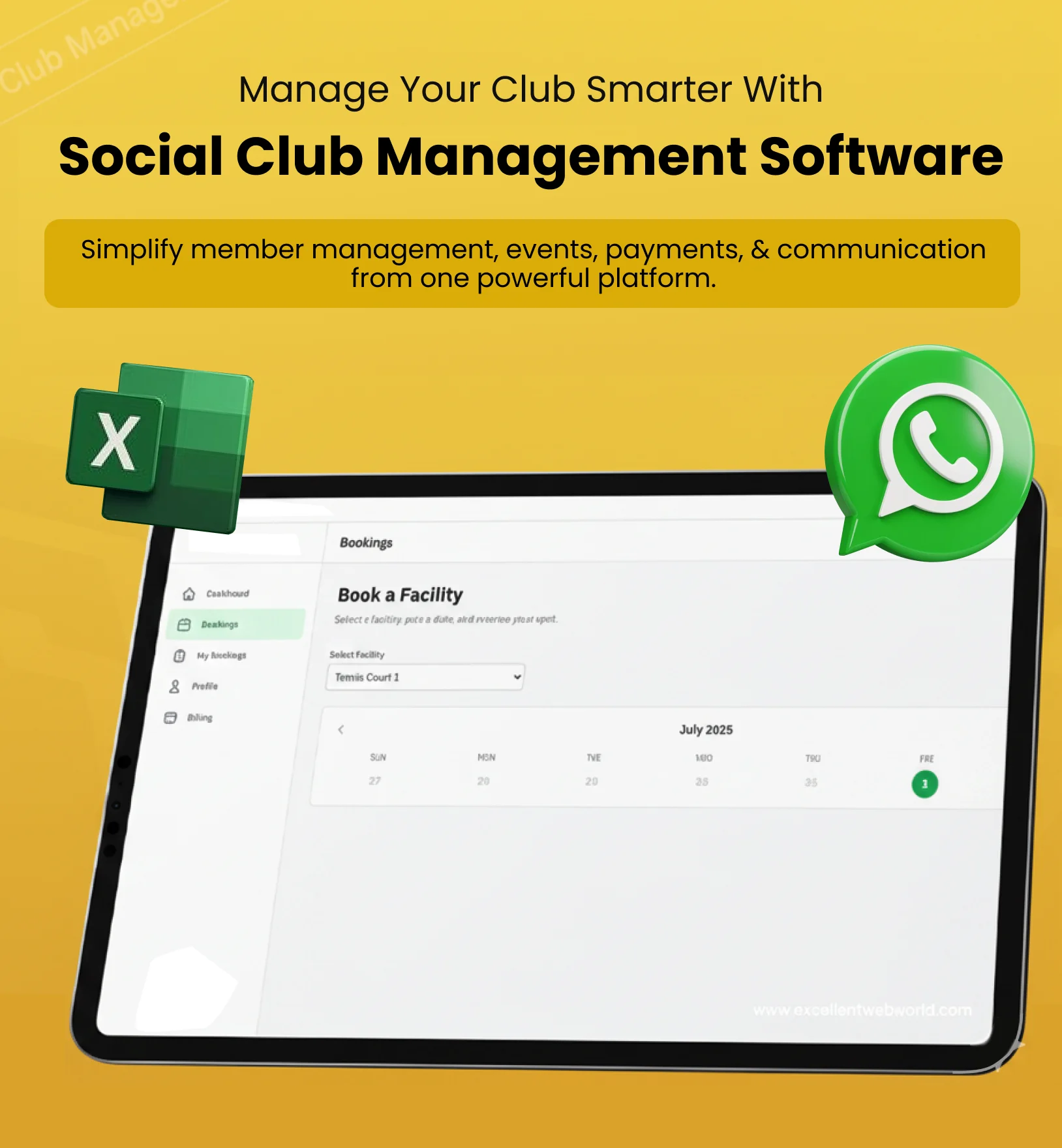 Club secretary struggling with WhatsApp groups and Excel sheets before switching to digital club management software