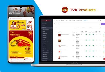 TVK product website with responsive design, modern UI and seamless user experience across all devices